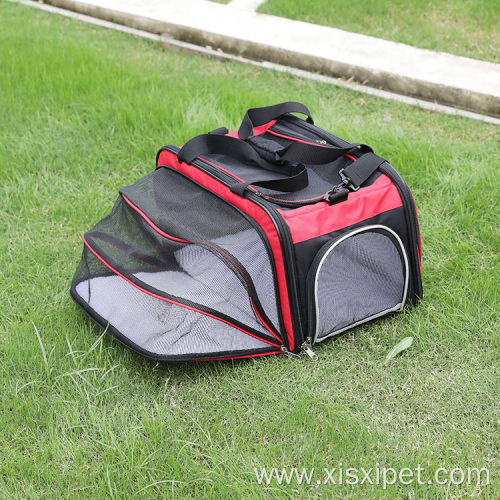 Travel Carrier Expandable Pet Carrier For Outdoor Traveling